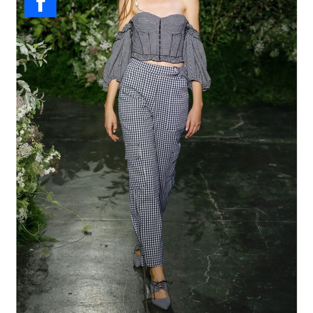 Jonathan Simkhai Gingam pants -SS2019 collection